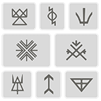 Pagan symbols.